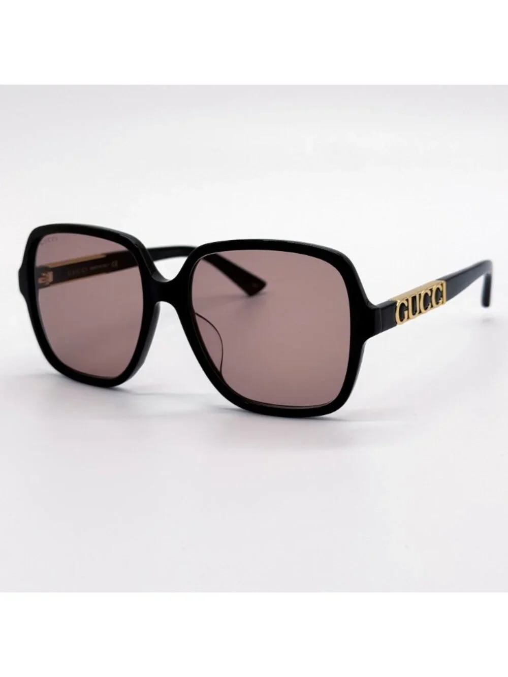 New Gucci Black Brown Square Women Sunglasses GG1189SA 004